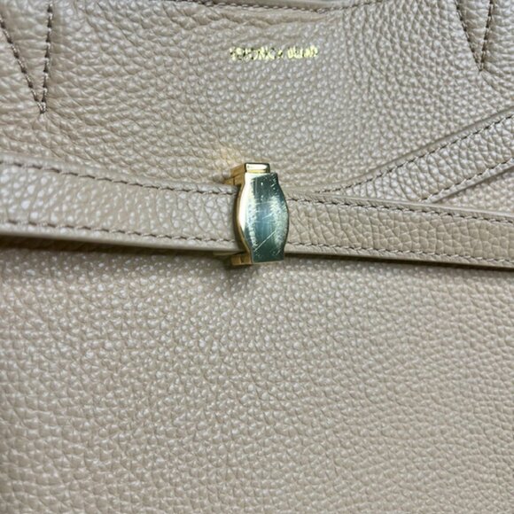 Veronica Beard Dash Leather Tote in Sand - Picture 10 of 10